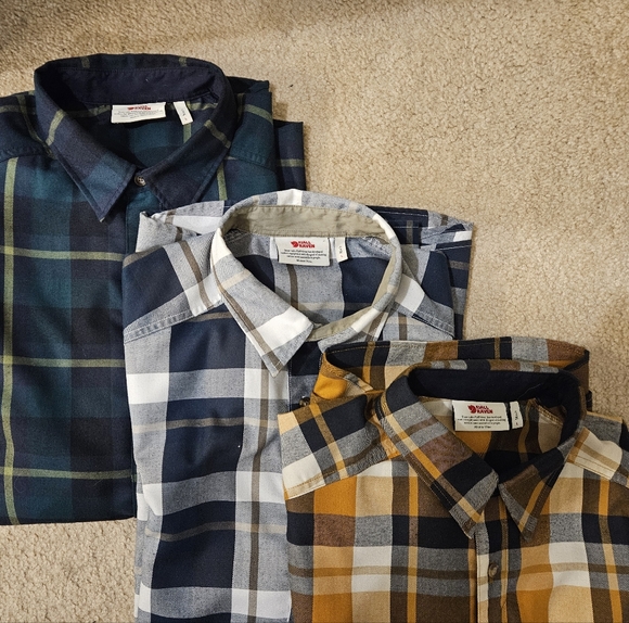 Set Of 3 Fjallglim Shirts - Size Large